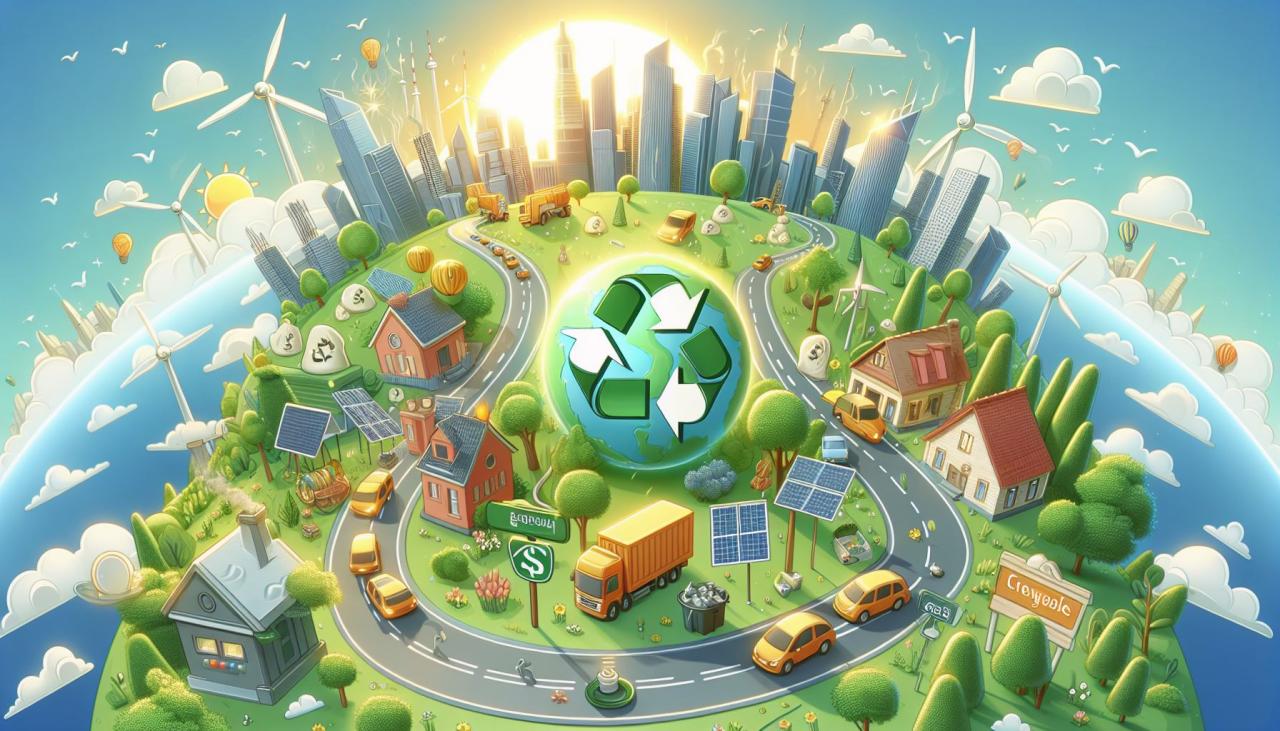 ♻️ Путь к устойчивому будущему: экологические и экономические выгоды переработки отходов: 💡 Как переработка влияет на окружающую среду: плюсы для планеты